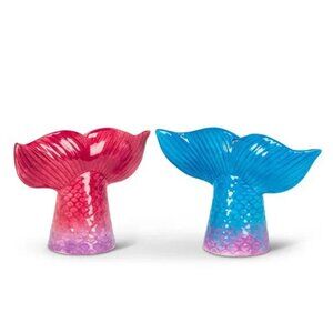 Mermaid Tail Ceramic Salt & Pepper Shakers